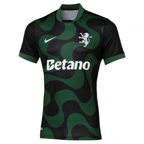 Maillot de Foot Sporting CP Quatrième 2025-26 Noire Maillot de Foot Sporting CP Quatrième 2025-26 Noire